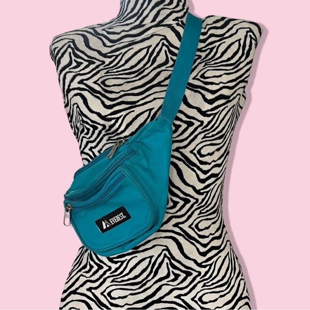 Everest Vintage Teal Fanny Pack / Waist Bag - 90s Retro Vibe